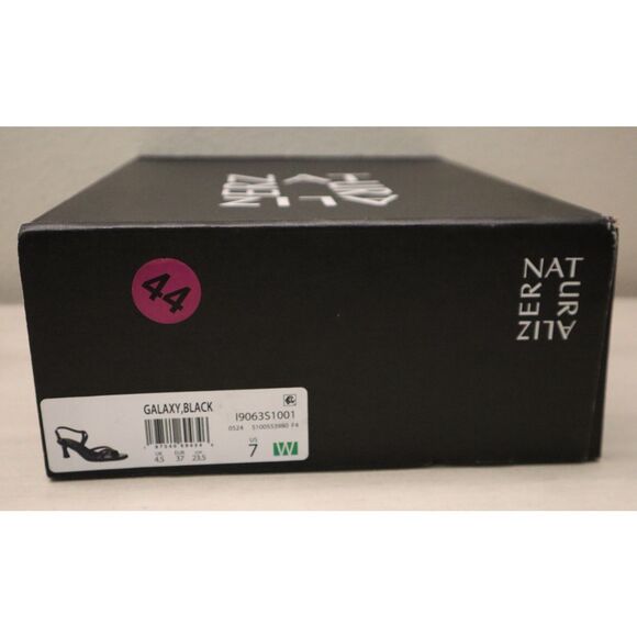 Naturalizer I9063S1001 Women Sz 7W Black PU Leather Galaxy Strappy Sandals - Picture 12 of 12